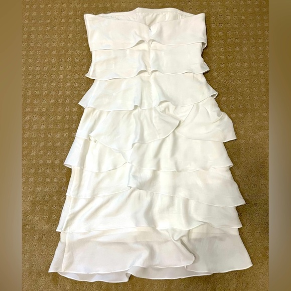 MaxAzria  White Ruffled Dress - Picture 2 of 2